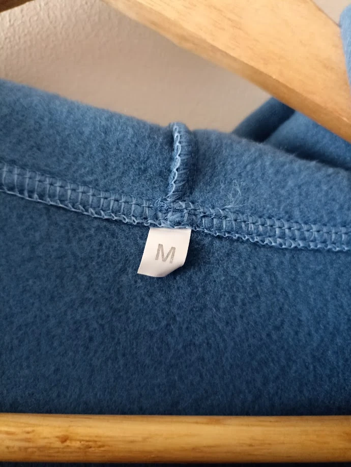 Blue Haze Zip-Up Hoodie - Crop & Fitted Cut - Size M - NEW – photo 5